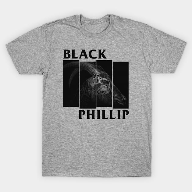 Black Phillip T-Shirt by Shirleyy Shop Arts